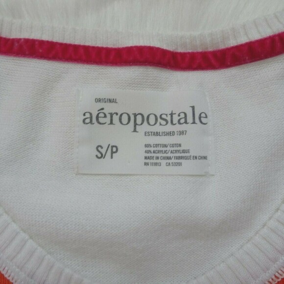 💰3/$25 Aeropostale Sweater Cardigan Argyle Pattern Preppy Button-Up LS S - Picture 6 of 9